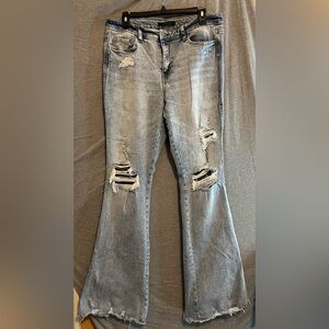 Distressed Blue Women's Jeans